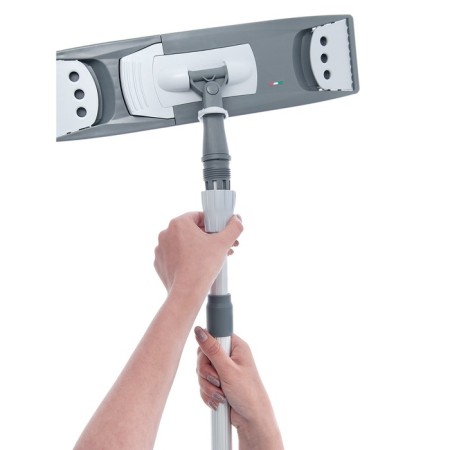 The handle of aluminum telescopic clicking, 100-180 cm-1