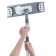 The handle of aluminum telescopic clicking, 100-180 cm
