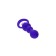 Anal sleeve Todo by Toyfa Curvy, silicone, purple, 14 cm, Ø 3.2 cm