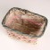 Kashpo wicker, rectangular, 23x15xh12cm, natural/pink