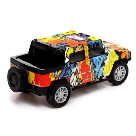 Metal jeep "Graffiti", inertia mix-7