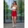 Women's shorts ise, size 48 cm, red color