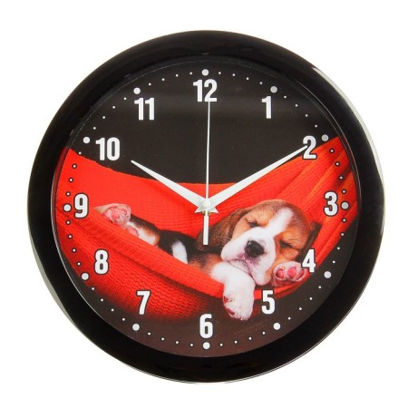 Wall watches, D-28 cm, children's, "puppy", silent