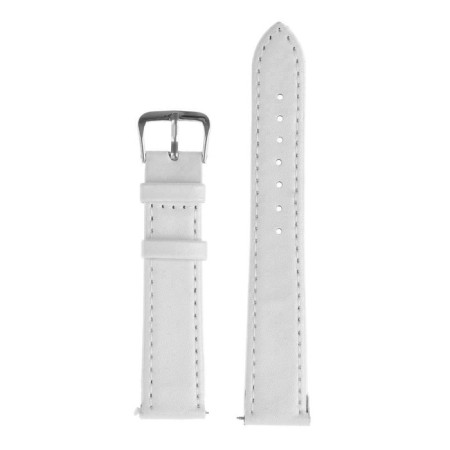 Solomon watch strap, 18 mm, genuine leather, L-20 cm, white-1
