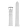 Solomon watch strap, 18 mm, genuine leather, L-20 cm, white