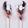 Decor on the stick "feather and egg" set of 2 pcs., Mix