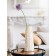 Decorative vase "Art Deco", 12 × 12 × 30 cm, white color with gold