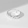 Ring "relief" Craters, dimensionless, silver color