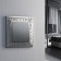 Frame for 1 post WL07-FRAME-01 color matte chromium, Material plastic