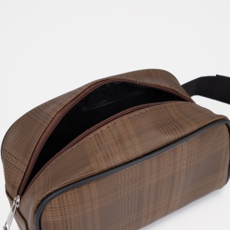 Lightning cosmetic bag, brown color-2