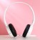 New Year's headphones, invoices "Happy Year", with a microphone