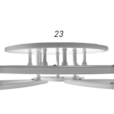 Steel Stewsvelight Dina 90W LED 3000-6000K 11880LM 64x64x11 cm-9