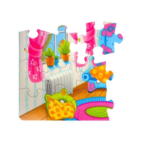 Puzzle with stickers "Find the hero: kittens", 10 stickers-3