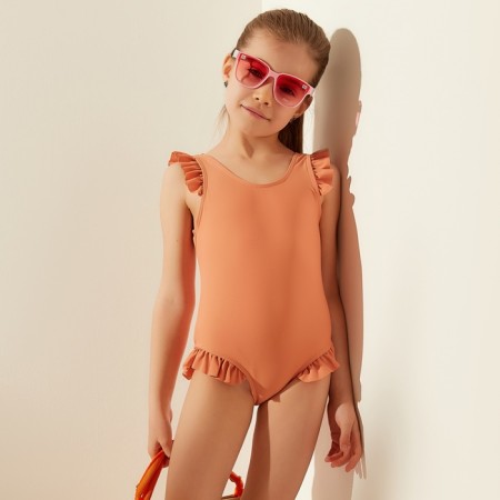 Swimsuit Squeege children's minku, pink color, height 110-116 cm