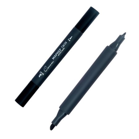 Art marker, ZHK "Sonnet" Twin, bilateral: bullet/mowed, alcohol base, black, 164125-120