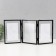 Photo frame Metal in 3 photos 10x15 cm "Loft. Strict lines" black 20x45x1 cm