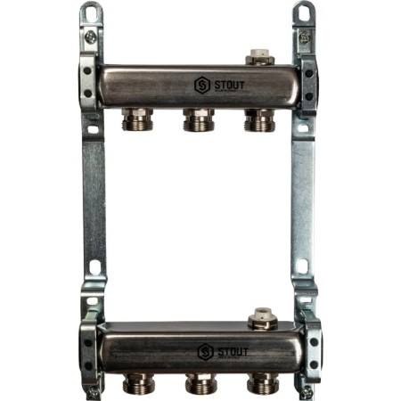 Collector Stout SMS 0923 000003, stainless steel for radiator wiring 3 outputs