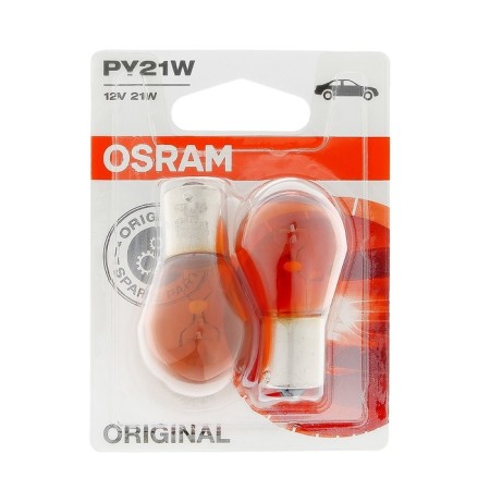 Car lamp OSRAM, PY21W, 12 V, 21 W, set 2 pcs, 7507-02B