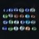 Runes for fortune telling "Scandinavian", 25pcs, quartz
