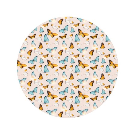 Pareo and beach rug "Flinking butterflies", D = 150 cm-1