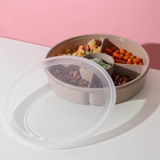 Menzhitsa with a lid, 5 sections, cappuccino color