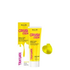 Гель-краска для волос прямого действия Ollin Professional Crush Color, жёлтый, 100 мл