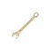Combined Key Rexant 12-5812-2, yellow zinc, 17 mm