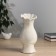 VAZA Ceramics Table "Philix" D Ob - 6 cm, 22.5x9 cm, white
