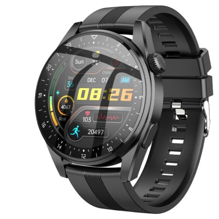 Smart hours Hoco Y9, 1.32 ", 360x360, BT4.0, 300 mAh, black-1