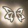 Bra "butterfly" LED 10W 4000k white 24x4.5x25 cm