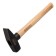 Denzel 10437 locksmith hammer, forged square steel, beech handle, 1000 g