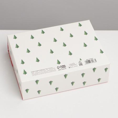 Double -sided folding box “Happy New Year”, 16.5 x 12.5 x 5 cm, New Year-5