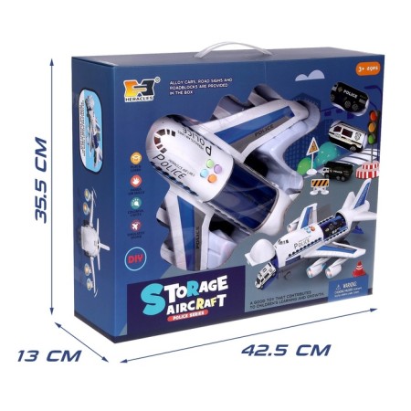 Parking "Police Aircraft", with cars, light and sound effects-5