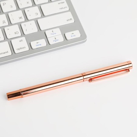 Pen pink gold metal in the gift box "inspire"-2
