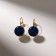 Earrings with the rhinestones "confetti" flash, color mix