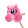 Soft toy "horse - horse", on a stick, pink color