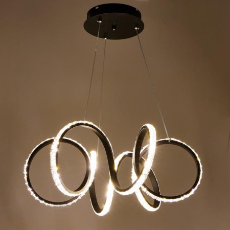 Chandelier 59916/1 LED 72W 4000k black 50x50x20-102 cm-2