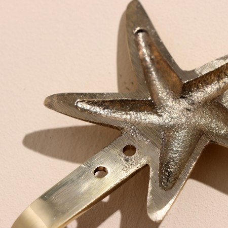Hook "Star" brass 10x8 cm-3