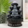 The desktop fountain from the network, backlight "Buddha in gray under waterfalls" 20.5x20.5x30 cm