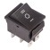 Klavichny switch 250V 15A (6C) On-off-on black with neutral (RWB-508, SC-767) Rexant 108067
