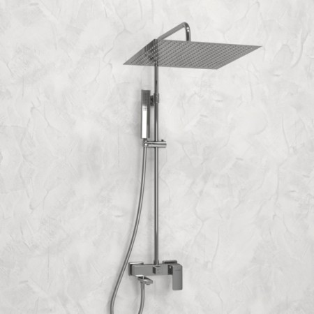 The shower system wasserkraft a177.119.103.087.ch, tropical shower, shower, chrome-1