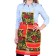 Khokhloma apron, souvenir, with a pocket and a towel