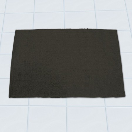 Solid bathroom mat, beige/brown, 55x85 cm-1