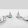 Earrings with rhinestones "carnival" chic, green color in black silver