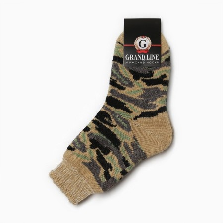 Men's socks, camouflage color, size 25-2