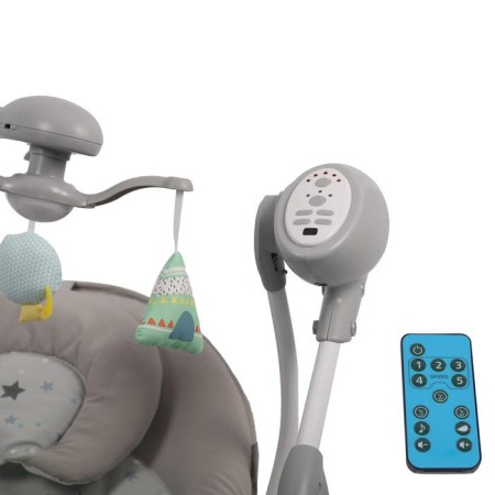 Electronic swing Misty, gray, with an adapter, p/y, 12 chalk., 5 speeds-10