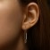 Earrings with rhinestones xuping pins, path, white color in gold