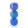 Set of balls plastic D-15 cm, 3 pcs "giants" blue