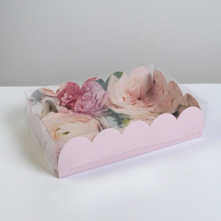 Bearbox, confectionery packaging with PVC lid, "beautiful dreams", 20 x 30 x 8 cm