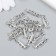 Decor for creativity Metal "Cornet" set 15 pcs silver 0.7x2.2 cm